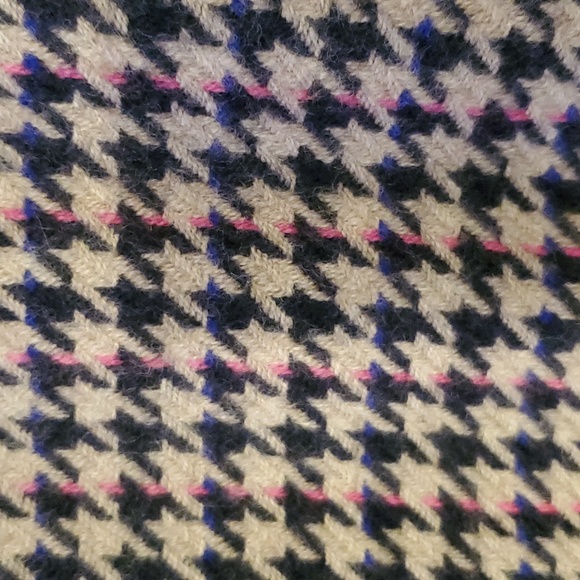 Laurel by Escada Houndstooth Wool Coat Size 44 USA 14 - Picture 3 of 9